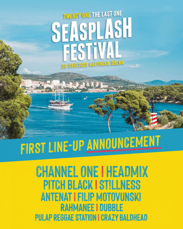 Channel One, Pitch Black, ST!LLNESS, Antenat i Filip Motovunski dolaze na 21. Seasplash festival