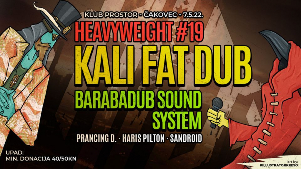 Kali Fat Dub, Haris Pilton i Barabadub Sound System stižu u Čakovec