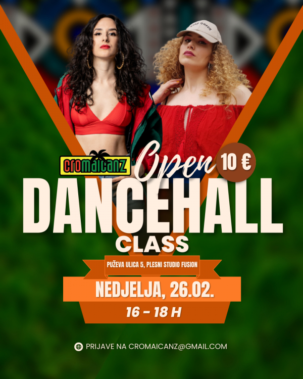 Cromaicanz pozivaju na Dancehall Open Class