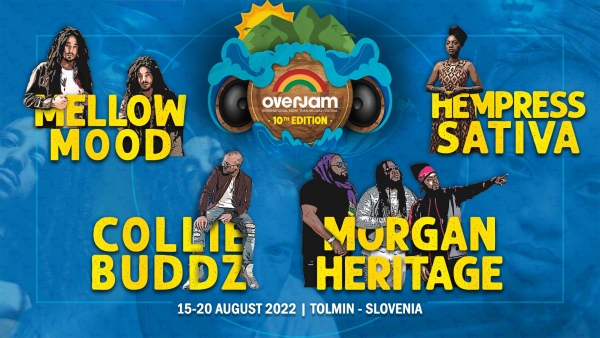 Morgan Heritage, Collie Buddz, Hempress Sativa i Mellow Mood potvrđeni za OverJam 2022.