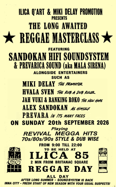 Novi Reggae Masterclass na Ilici