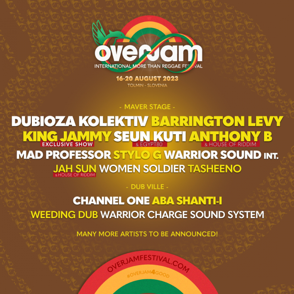 Barrington Levy, Seun Kuti, Stylo G i Channel One predvode drugi val imena Overjam festivala