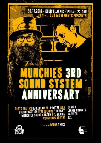 Dj Kullar i I-mitri CounterAction na rođendanu Munchies sound systema