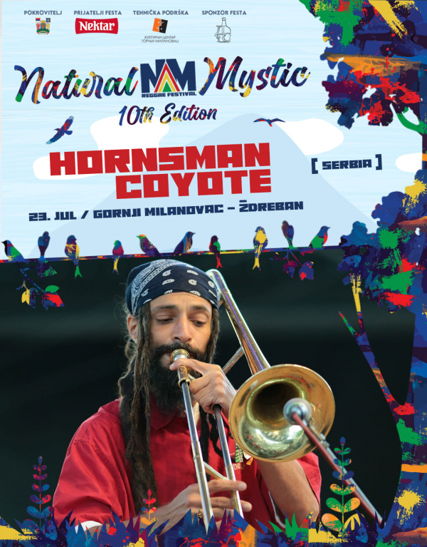 Hornsman Coyote na Natural Mystic Festivalu