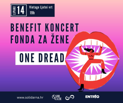 One Dread na benefit koncertu fonda za žene
