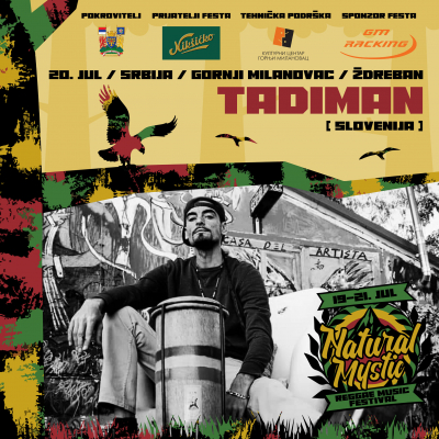 Tadiman na Natural Mystic Reggae Festivalu