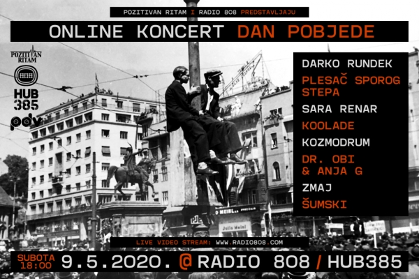 Pozitivan ritam i Radio 808 predstavljaju online koncert Dan pobjede