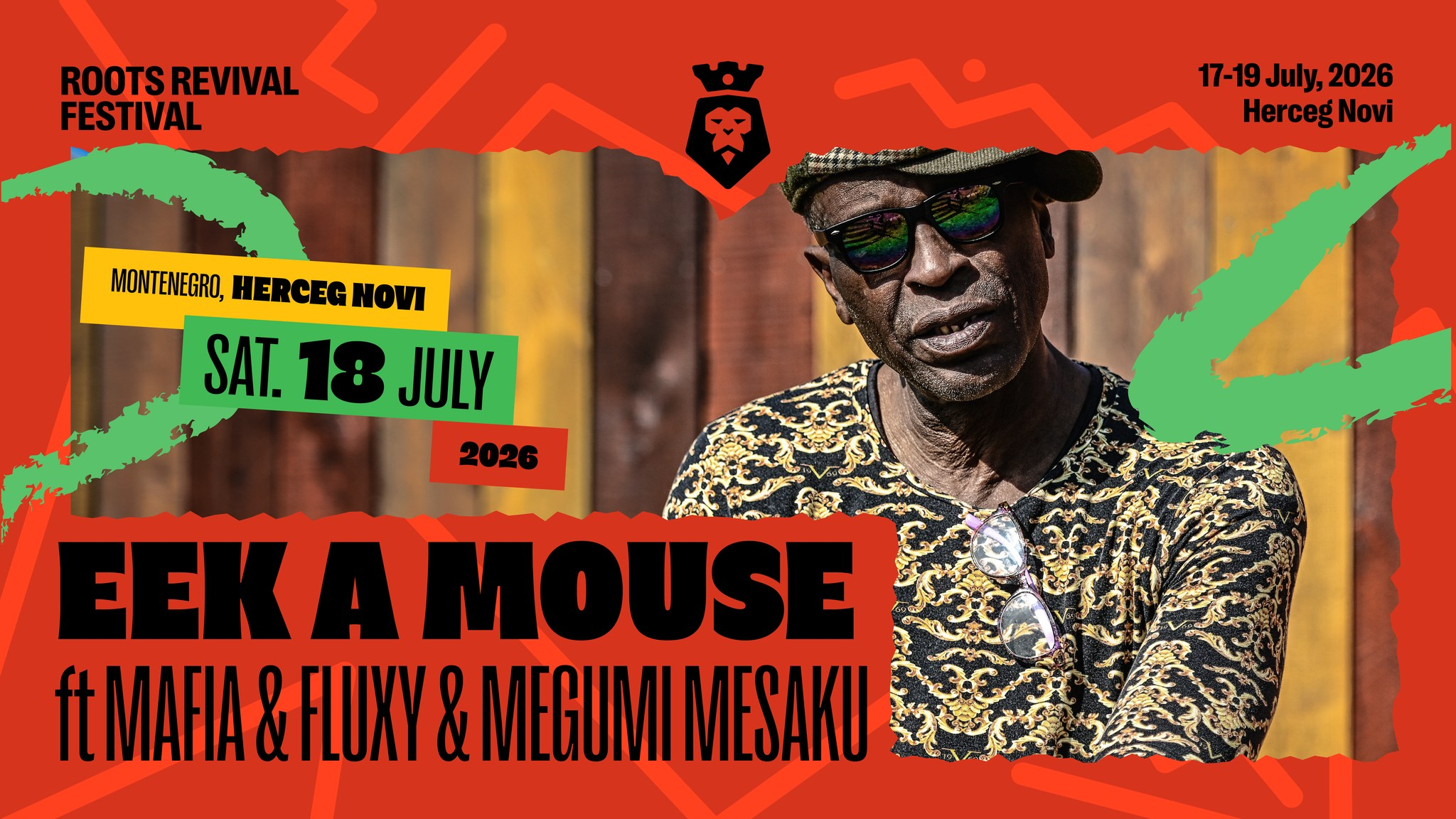 Eek-A-Mouse u pratnji Mafia & Fluxy ritam sekcije dolazi na Roots Revival Festival